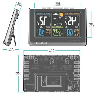 308-1414B weather station dimensions